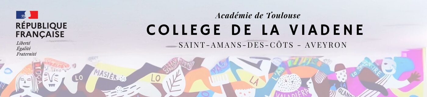 Fresque réalisée par les élèves du collège de la Viadene, Saint-Amans-des-Cots